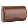 Brown 2 Watch Travel Case