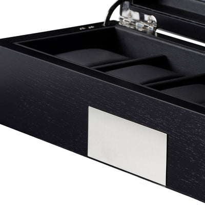 Black Display 5 Watch Box