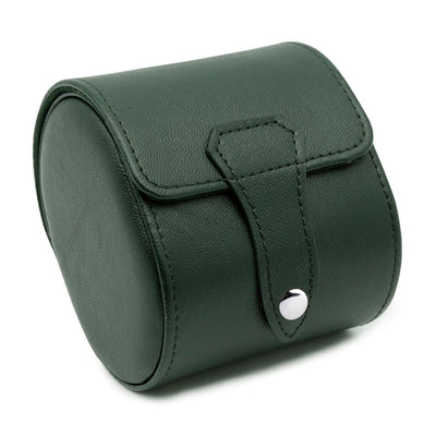 Green Leather Watch Travel Case