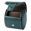 Green Leather Grey Velvet Watch Travel Case