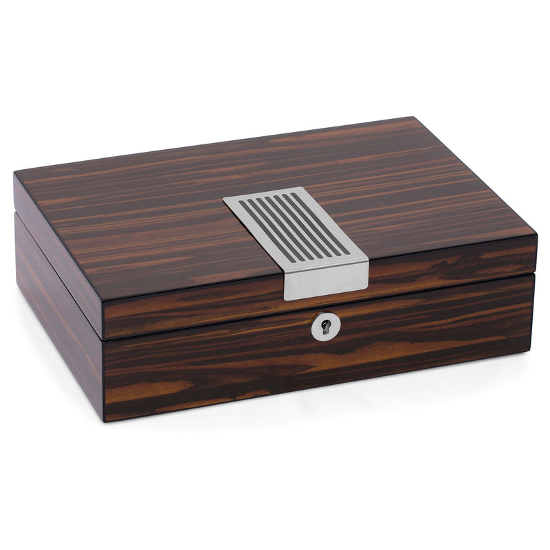 Ebony Wooden 8 Watch Lock Box