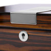 Ebony Wooden 8 Watch Lock Box