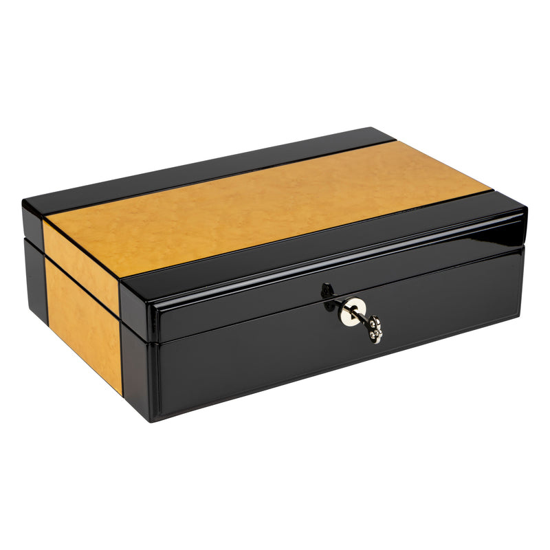 Golden Oak 10 Watch Lock Box