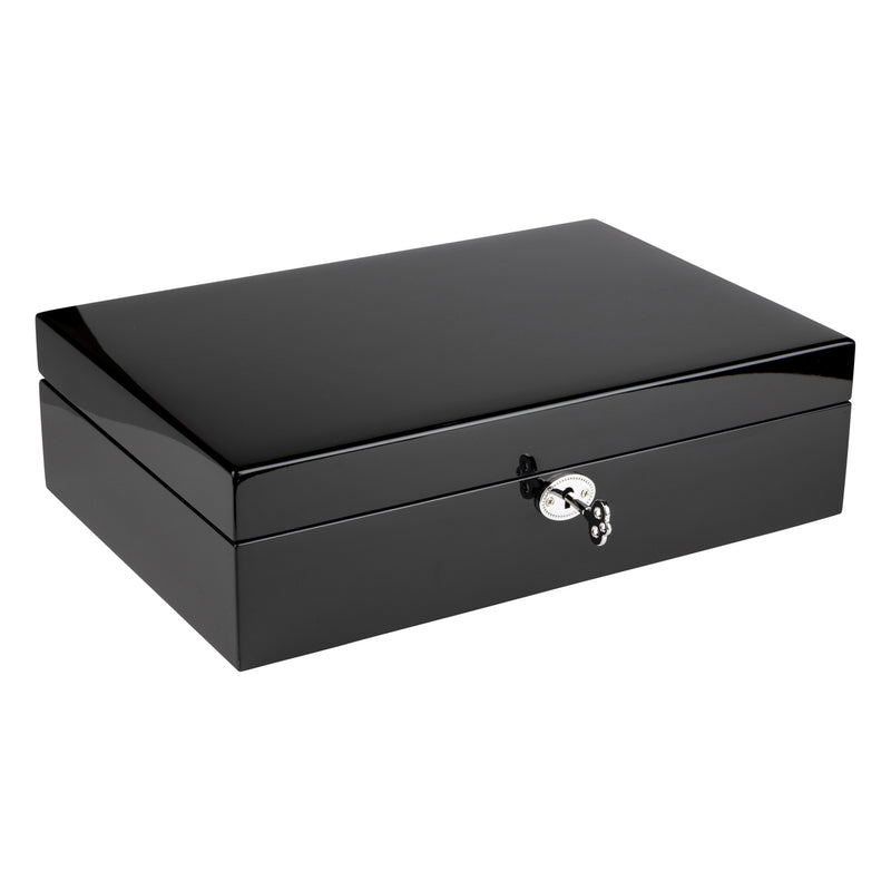 Piano Black 10 Watch Lock Box