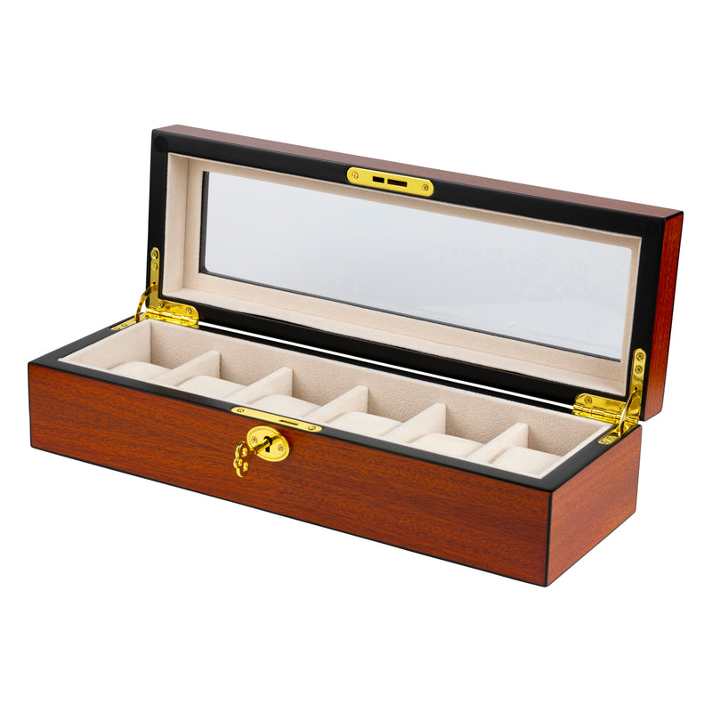 Cherry Display 6 Watch Lock Box