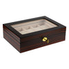 Ebony Display 10 Watch Lock Box