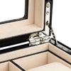 Ebony Display 5 Watch Lock Box