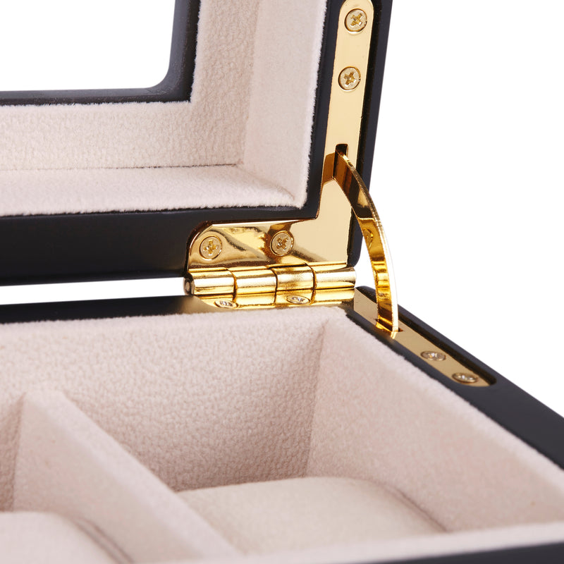 Ebony Display 6 Watch Lock Box