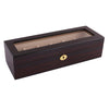 Ebony Display 6 Watch Lock Box