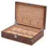 Walnut 10 Watch Lock Box