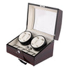 Ebony Wooden Display 4 Watch Winder + 5 Watch Storage